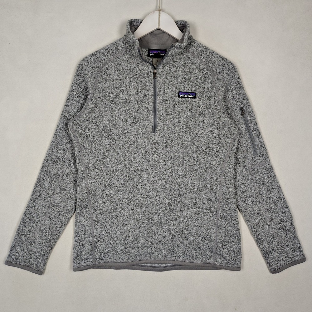Patagonia Better Sweater 1/4 Zip Fleece Pullover Grey Heather Mens Size M